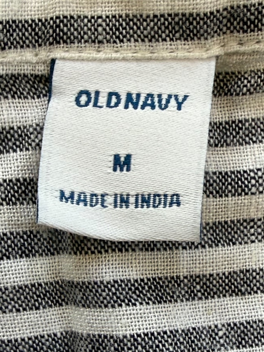 Old Navy Navy Striped Tiered Dress - Picture 8 of 12